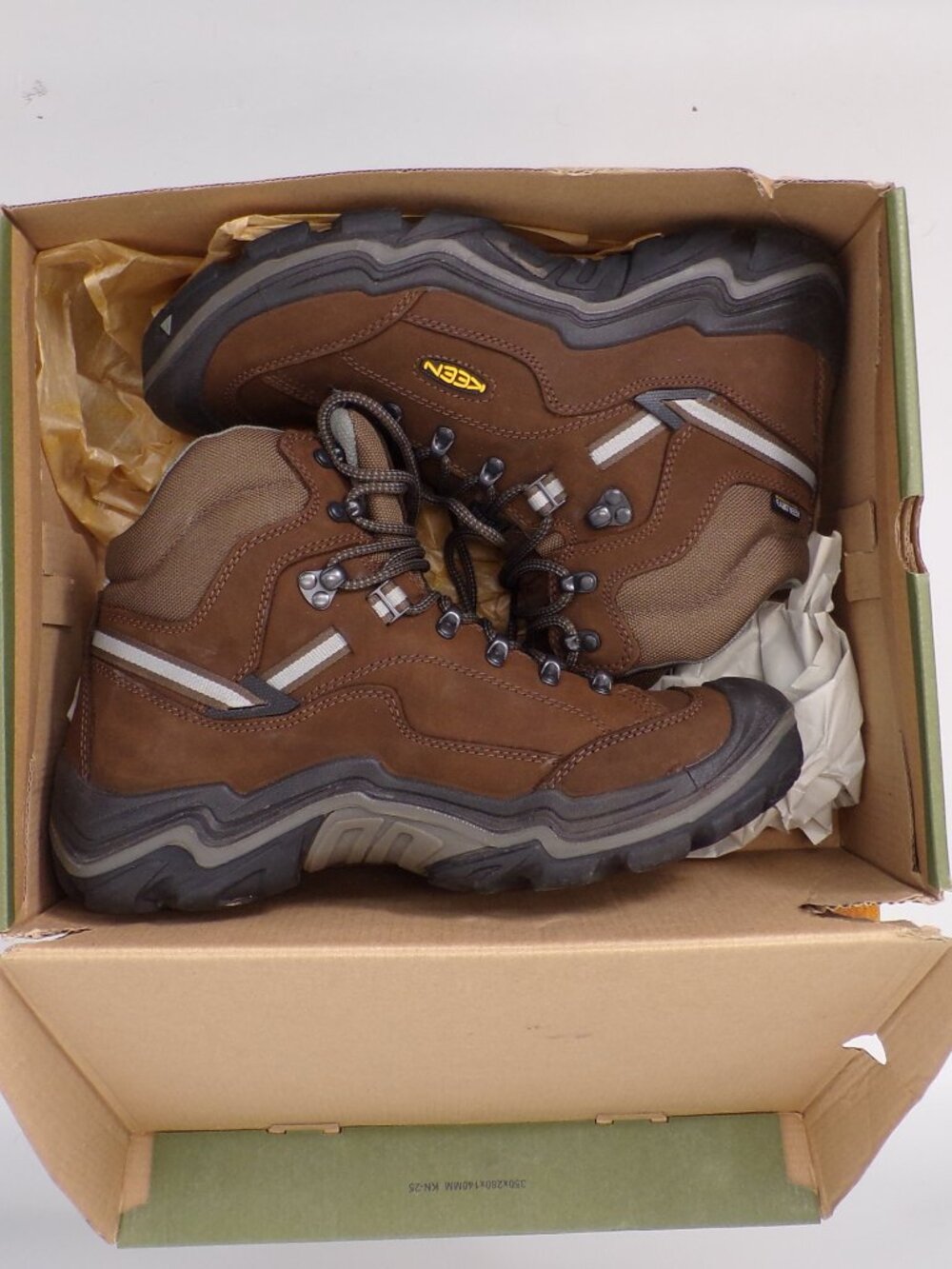 Keen Durand II Mid Waterproof Hiking Boots Men's 12 Cascade Brown New in Box